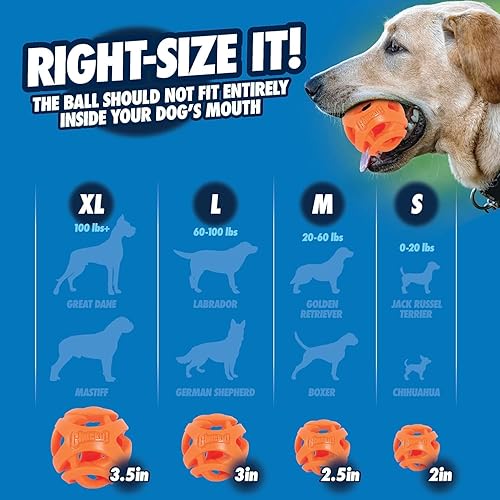Miniatura 4 de Chuckit! Air Fetch Ball - Juguete para perro, mediano (2.5 pulgadas de diámetro), para perros de 20 a 60 libras, paquete de 2