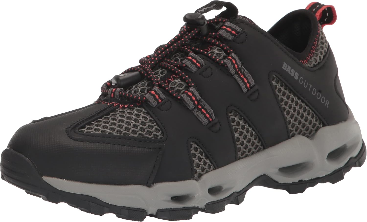 BASS OUTDOOR Women's Aqua MESH Trail Hiking Shoe, Gargoyle, 8.5