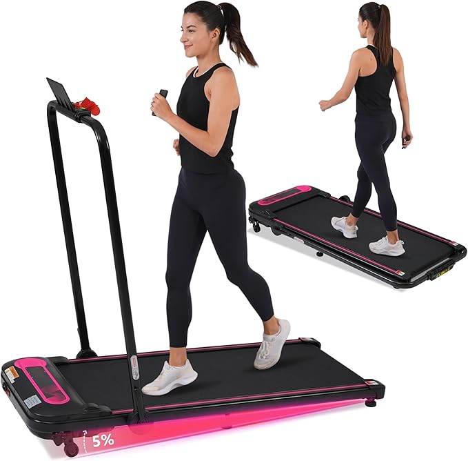 Caminadora Plegable FHUKMZOI, 2.5HP, Inclinación, 300LBS miniatura 2