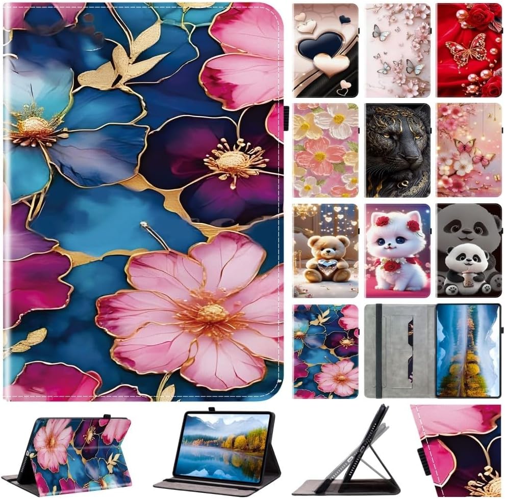 Xiaomi Mi Pad 6 PRO(パターン:ランタンバタフライ)用のジェネリック互換 スタイリッシュなレザーウォレットフリップ