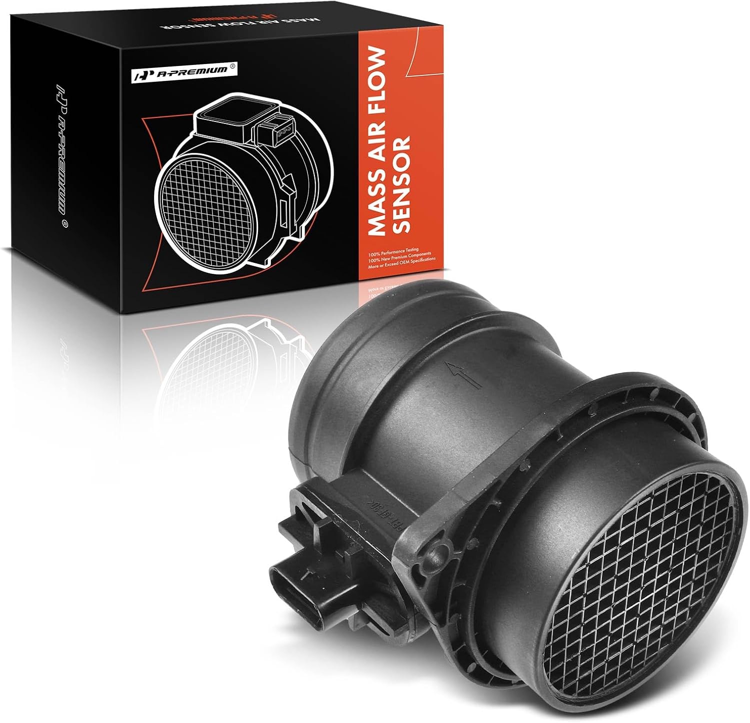 A-Premium Mass Air Flow Sensor Meter Assembly with 4Pins [fits DOHC, 4Cyl 1.6L] Compatible with Mini Cooper [R60 R61] 2011-2015, Cooper Countryman [R60] 2011-2016, Mini Cooper Paceman [R61] 2013-2016