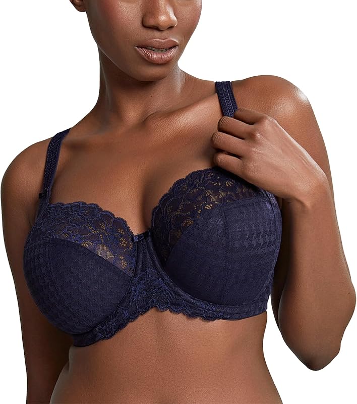 corpiño Panache Envy Underwire Balcony Stretch Lace para mujer | Cobertura completa, elevación de apoyo y comodidad para busto grande