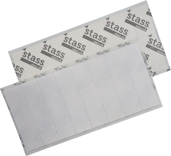 STASS 'PlateFit' Number Plate Sticky Pads (24 Pack), Extra Strong Double Sided Foam Adhesive Strips, Drill-Free Mounting Tape for UK Registration/Licence Plates, Weatherproof - 3