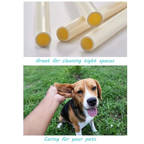 Miniatura 10 de 1600 hisopos de algodón de 6 pulgadas con palos de madera, aplicadores largos con punta de algodón, palos de algodón de limpieza con mango de madera