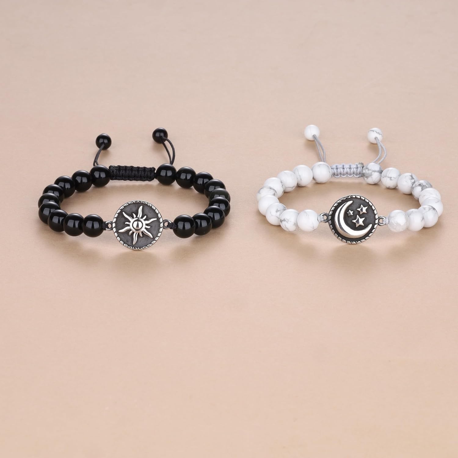 COAI Sun and Moon Couples Bracelets, Yin Yang Bracelets for Couples