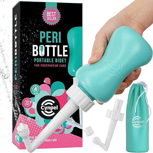 Miniatura 11 de Peri Bottle - Kit de Bidé Portátil - Botellas Exprimibles de Mano para Lavado Perineal de Viaje - Esenciales de Posparto y Parto para Mujeres