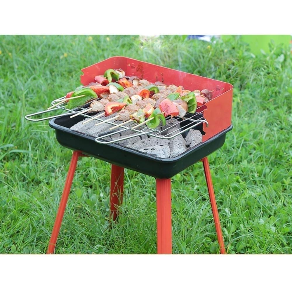 Grill na świeżym powietrzu węglowy ze stali nierdzewnej Kebab Składany grill Przenośny Idealny kemping,Grill ogrodowy