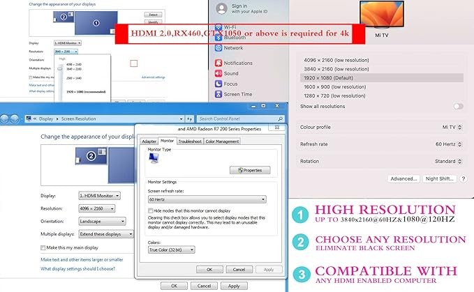 Emulador HDMI 4K HDR, Conector Virtual sin Monitor, 4096x2160 miniatura 6