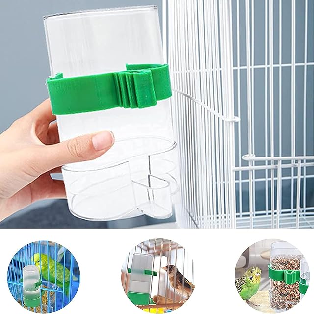 Foto 5 de 8 de 3 Piezas Pájaros Dispensadora de Agua, para Periquitos, Loros