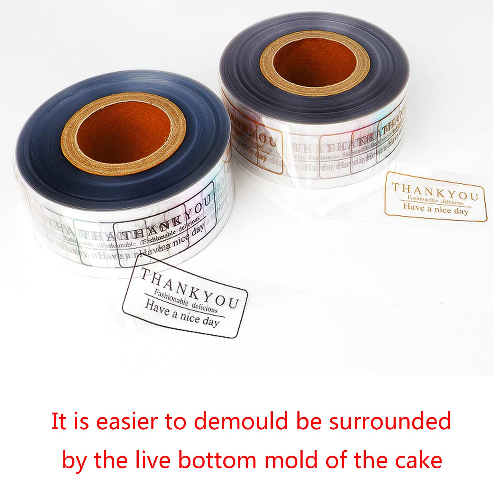 Collare da cucina da 6 cm per prodotti da forno, mousse, torte, dessert, collare, bordo circostante fai da te, nastro da imballaggio, strumenti per decorare torte, strisce nastro da imballaggio