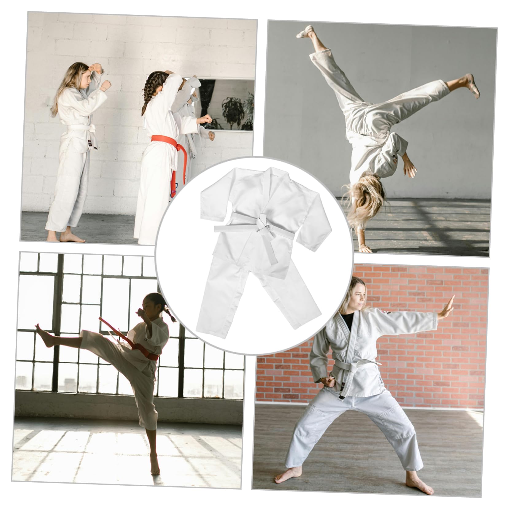 Homoyoyo Uniforme da Karate Jeet Do Uniformi da Taekwondo Pantaloni da Karate per Uniforme da Karate Pantaloni da Taekwondo per Costume da Karate Uniforme da Ninja per Adulti Pantaloni per