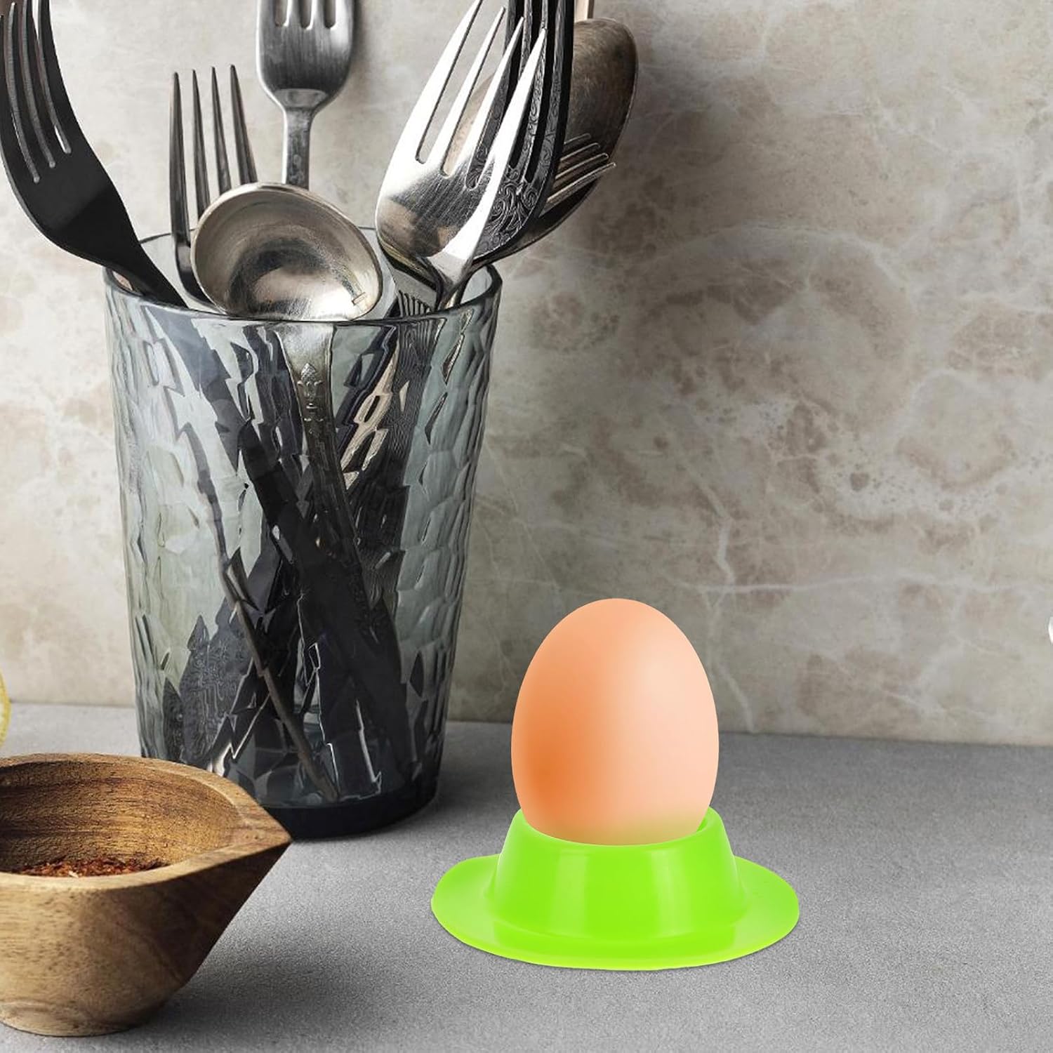 Silicone Egg Cup Holder Tray for Kitchen Breakfast Serving