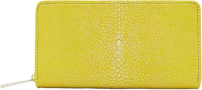 Amazon | [BAHARI] ガルーシャ 長財布 ポリッシュ イエロー | BAHARI