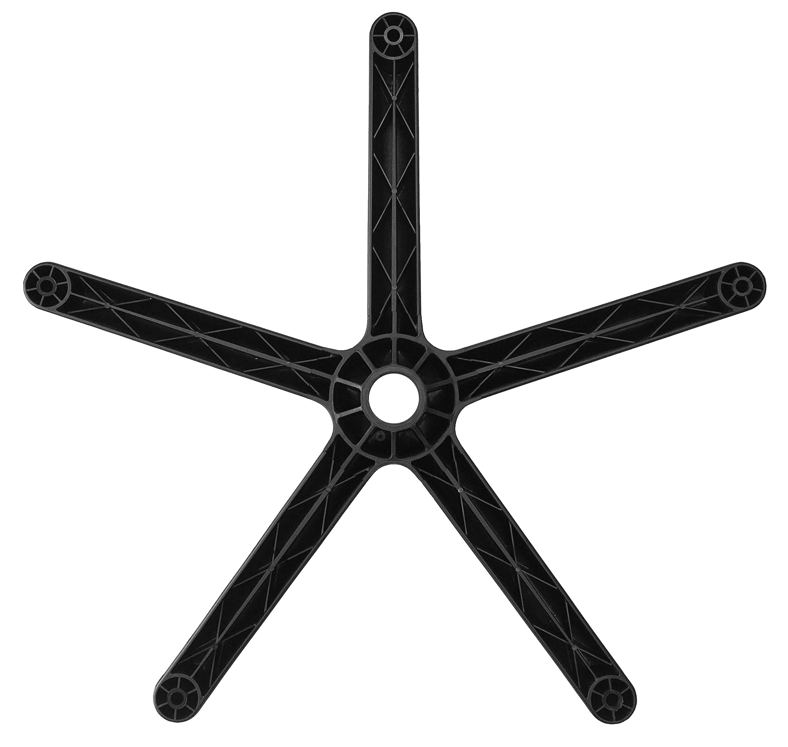 Silla de oficina de plástico de repuesto de 28 pulgadas o base de taburete con ruedas, fabricada en Estados Unidos 3