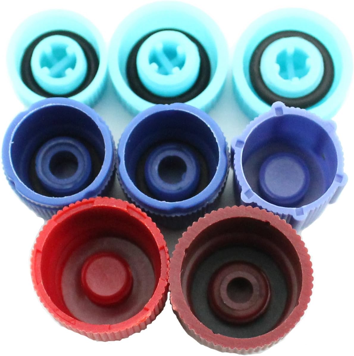 Aracey 19Pcs Air Conditioning Valve Core Kit | Car & Home AC R12 R134a Teflon Seal Refrigeration Schrader Valve Core with Valve Core Rmover Tool Air Conditioning AC System Charging Port Seal Caps Kit