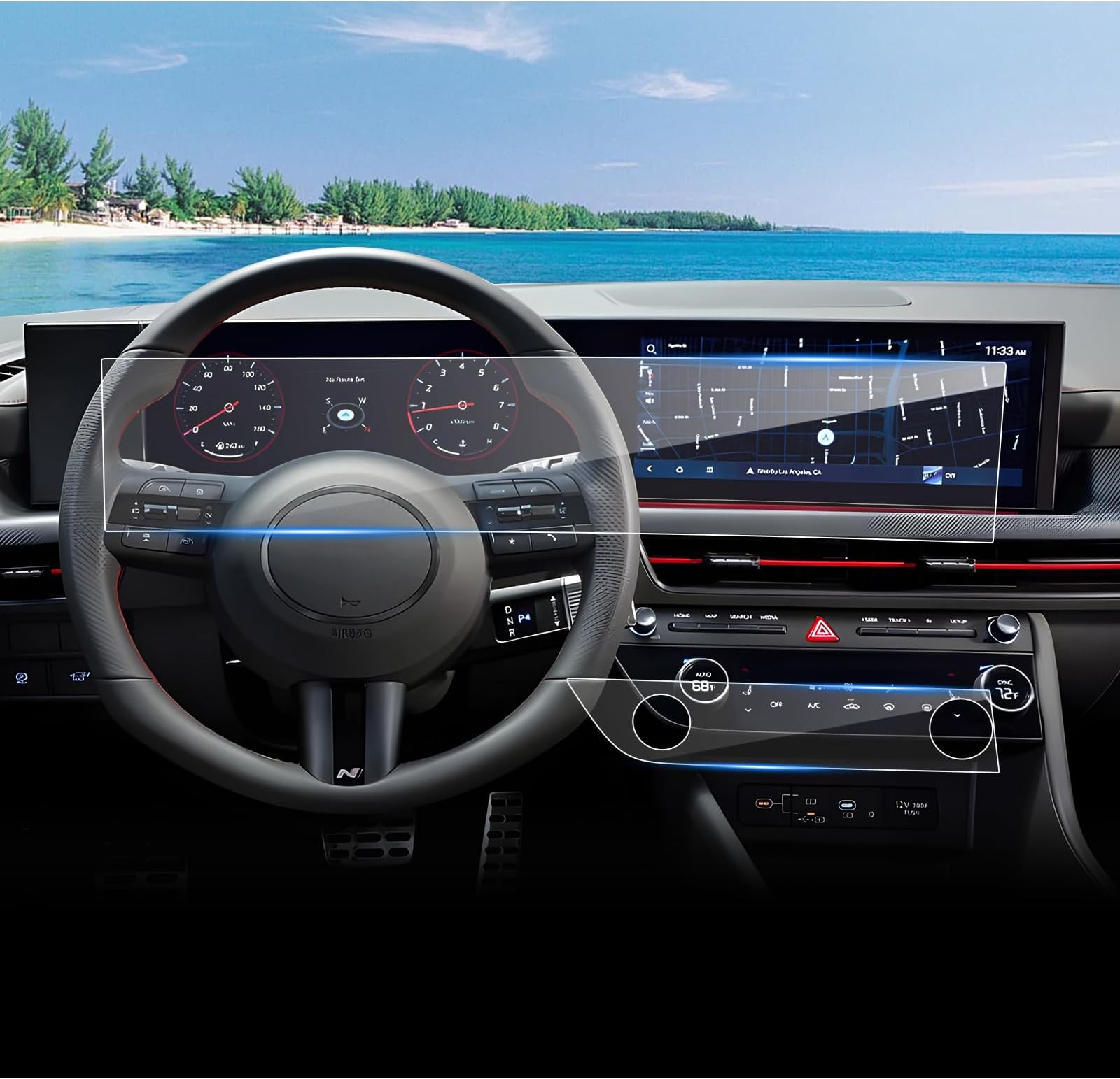 Amazon.com: (4pcs) 2024 2025 Sonata Screen Protector for Hyundai Sonata ...