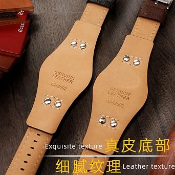 Genuine Leather Watchband For Fossil CH2592 CH2564 CH2565 CH2891CH3051 wristband 22mm men tray strap with rivet style