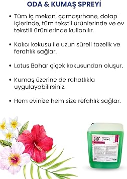 Oda & Kumaş Spreyi Lotus Bahar 5 lt