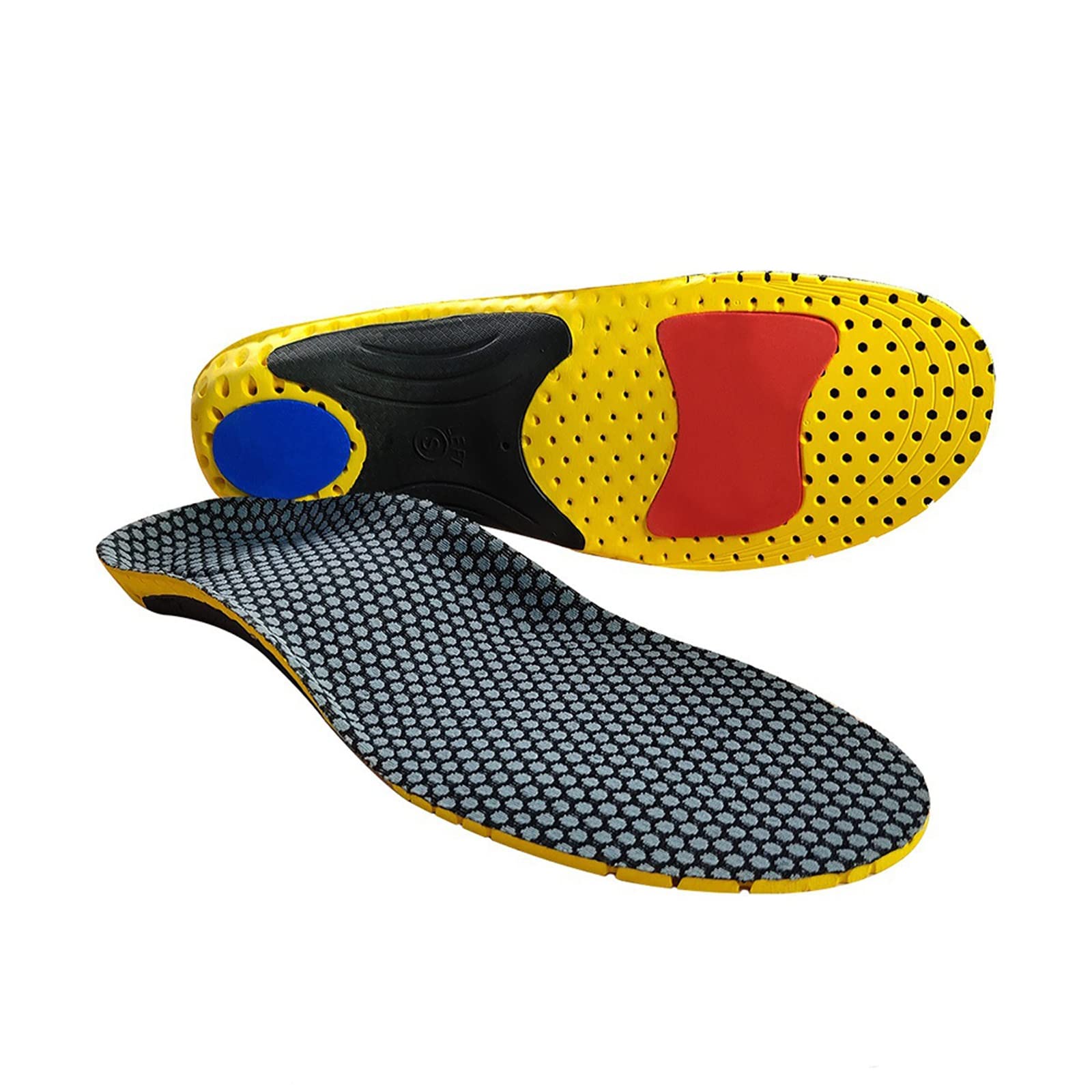 Wygwlg Plantar Fasciitis Einlegesohlen Arch Support Orthotic Inserts Für Männer Frauen, Flache Füße Pronation Heel Pain Relief Orthotics (Size : L)