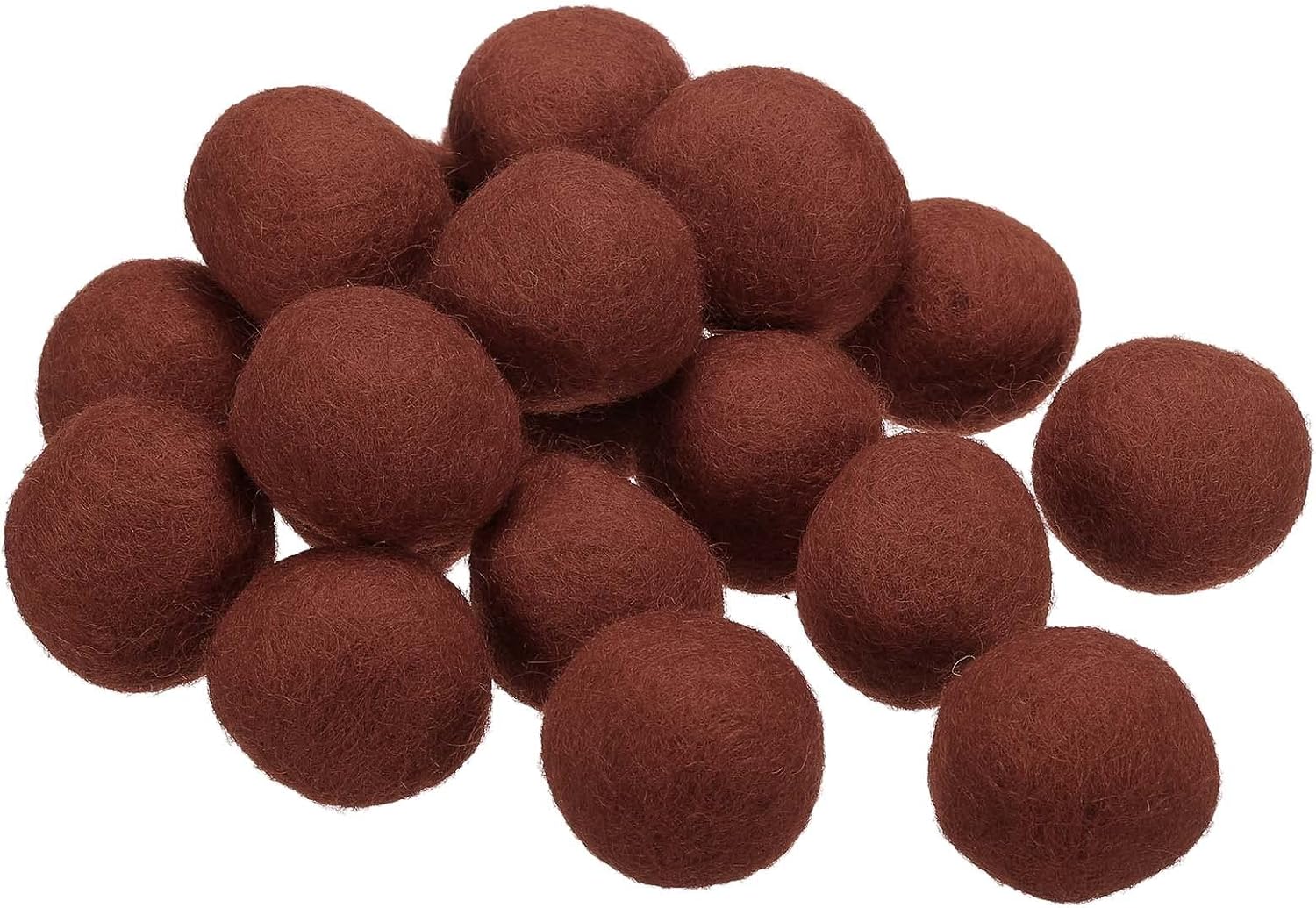 PATIKIL Wool Felt Balls Beads Wool Felting Pom 3cm 30mm Orange for Home Crafts Handcrafts Project DIY Pack of 20