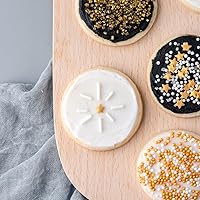 Vista 7 de Sweets Indeed Sprinkles 6 Cell Edible Sprinkle Mix Jimmies Perfect for Cake Decorations Baking Ice Cream Cookies Cupcake Topper (Gold)
