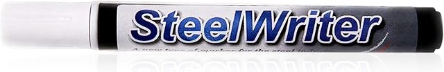 RAINBOW CHALK MARKERS LTD SteelWriter Marker Pen - White 5mm. For Drawing onto Steel and other Metals