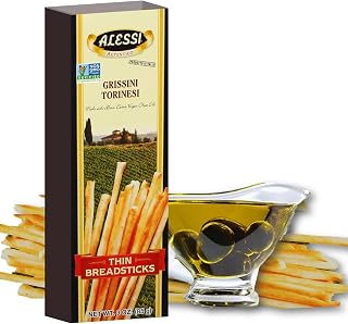 Alessi Thin Breadsticks 3 oz - Authentic Italian Grissini, #1 Best Seller Crispy Snack