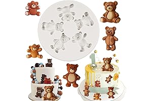Exquisite Bear Silicone Fondant Molds: Unlocking Culinary Creativity