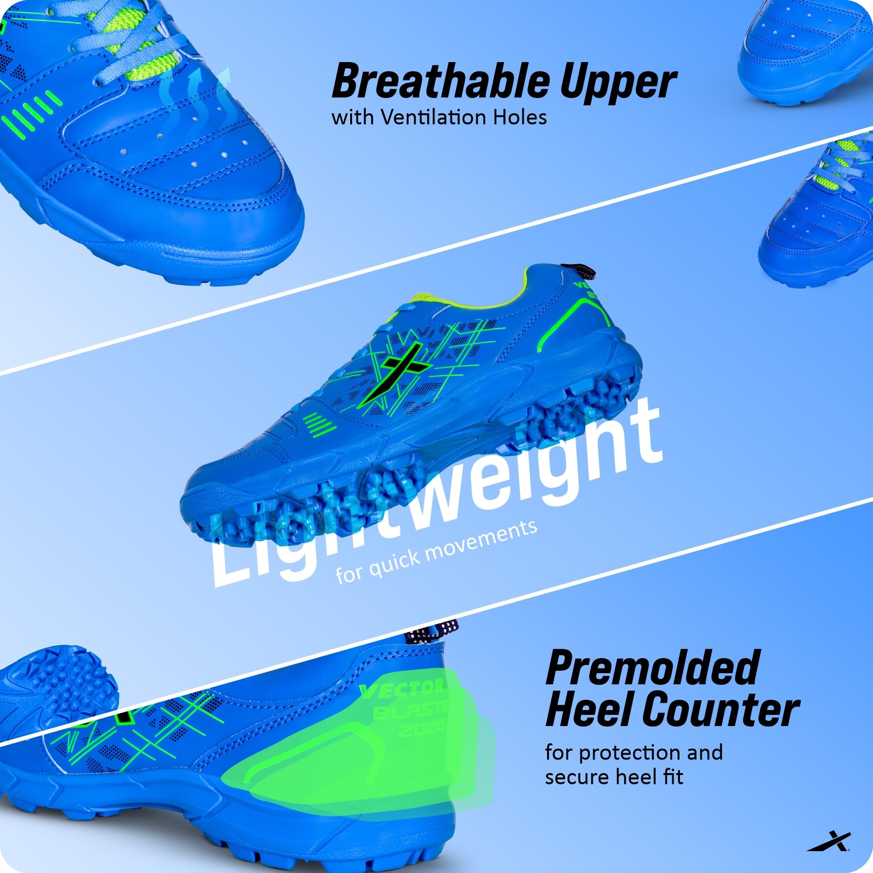 Vector X Zapatos de críquet BLASTER-2020 para hombre