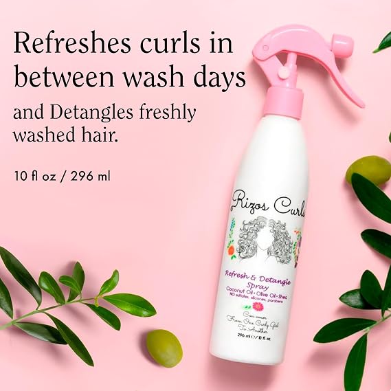Rizos Curls Refresh & Detangle Spray Full Size & Travel Size Bundle