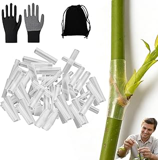 Silicone Grafting Sleeves for Fruit Trees, Flexible Durable Promotes Fruit Tree Healing, 3-7.5mm Gardening Special Grafting Sleeves Tubes, Tree Trunk Protective Wrapping Sleeve Plant Branches (100pcs)