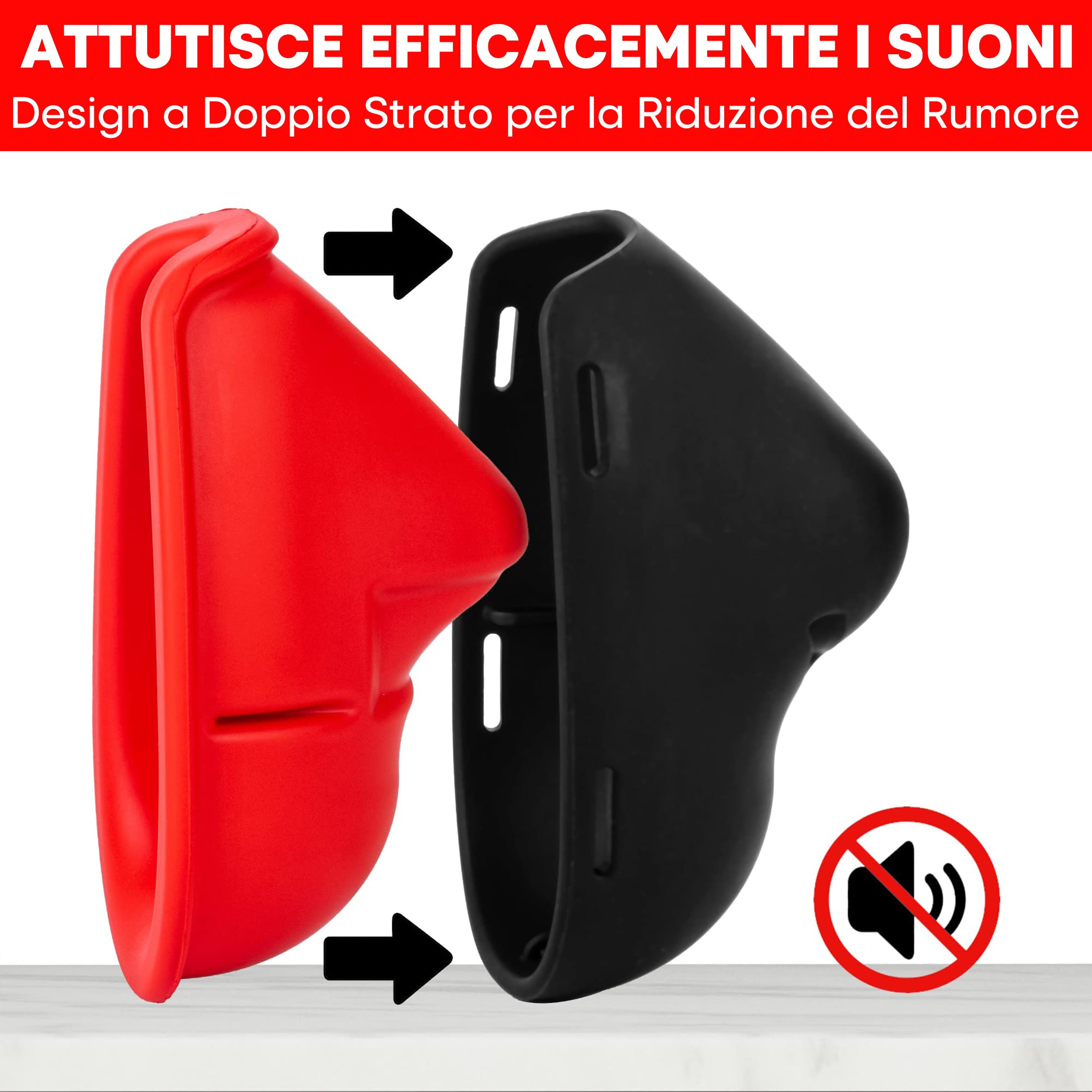 Tilcare Smorzatore Voce Maschera Insonorizzata per Cantanti Sollievo dallo Stress - Maschera per Urli per Riscaldamento Vocale, Sensoriale, Eliminazione del Rumore - Cinghie Regolabili Rimovibili