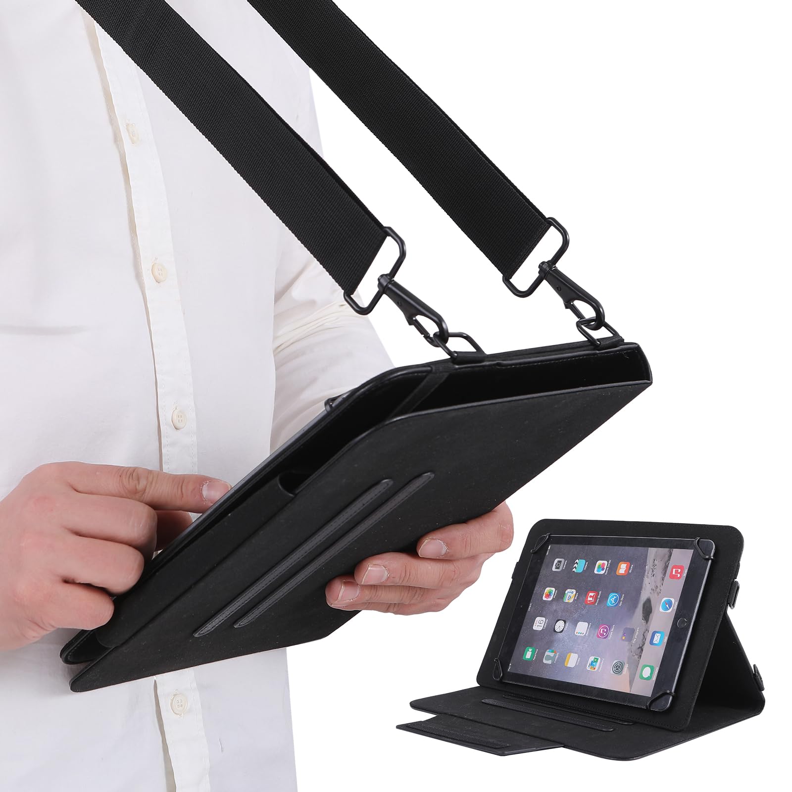 Amazon.co.jp: [Altecs] 首掛けタブレットホルダー 8.5～11インチ対応