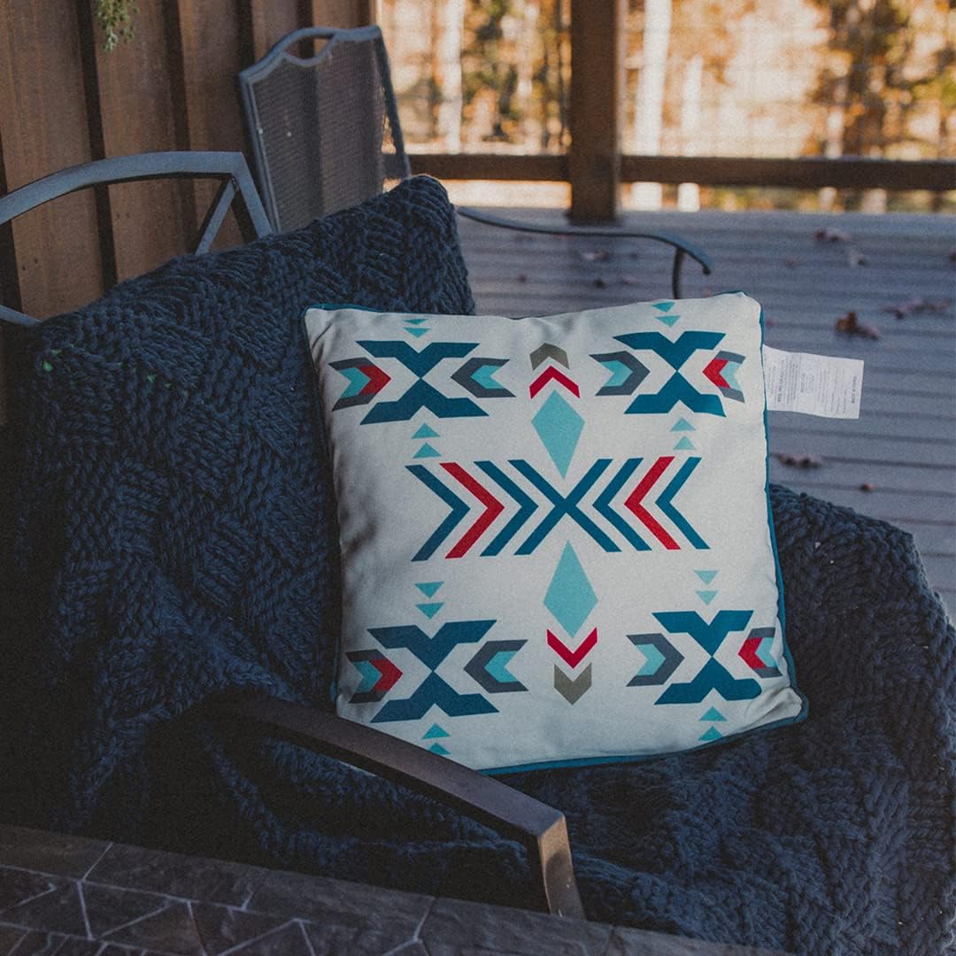 HiEnd Accents Chess Knit Throw, 50x60 inch, Navy Solid Color, Modern Farmhouse Rustic Style Soft Cozy Warm Luxury Blanket