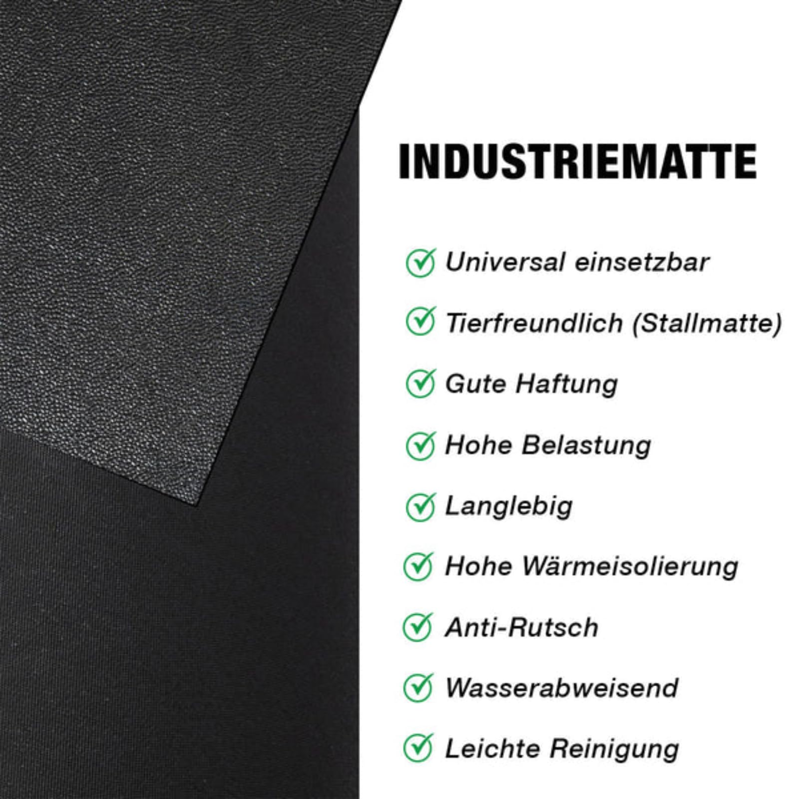 Floordirekt Gummimatte Meterware - Gummiläufer in vielen Strukturen - Antirutschmatte - Bodenbelag (Orange-Peel GW3006, 100x700 cm)