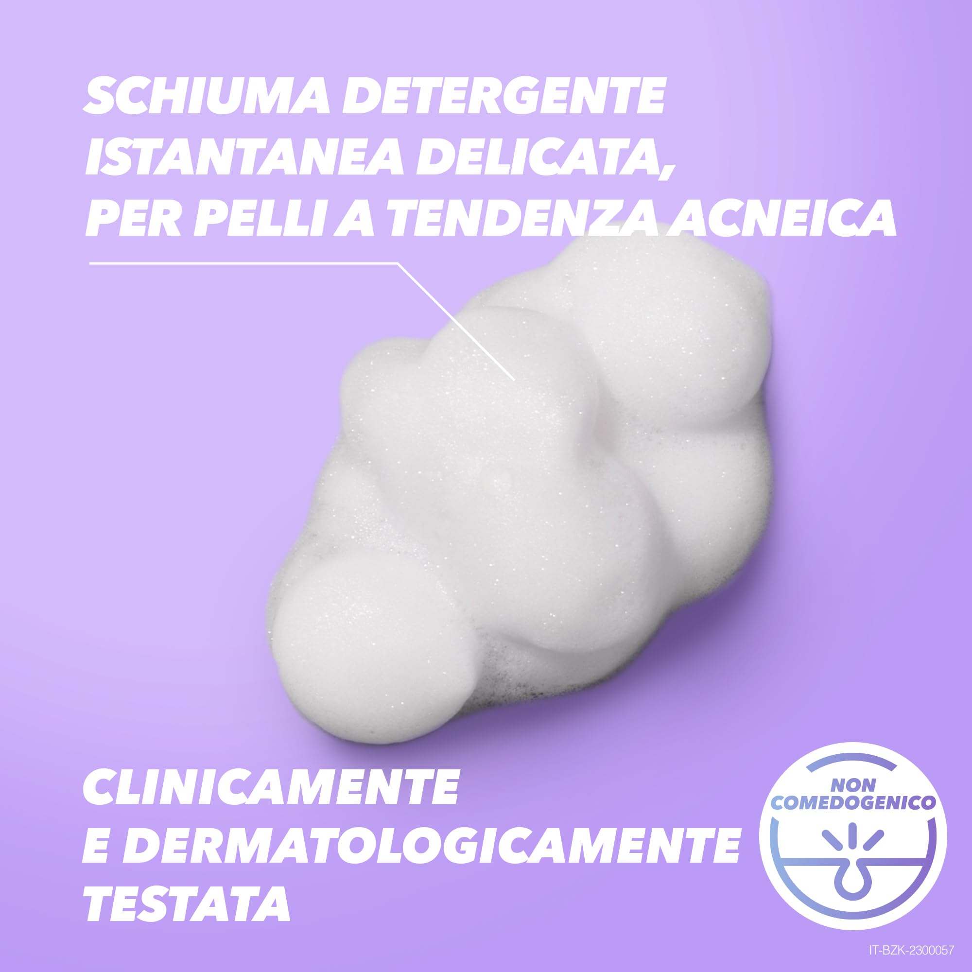 Benzac Skincare Schiuma Detergente Viso, Anti Acne, Azione Lenitiva, per Rimuovere le Impurità e l'Eccesso di Sebo, con Calendula, Aloe e Glicerina
