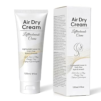 Air Dry Cream for Hair | Styling Cream for Curly, Wavy | Smooths, Defines Strands for Up to 24 Hours | Adds Major Softness, Shine & Natural Style, 4 Oz
