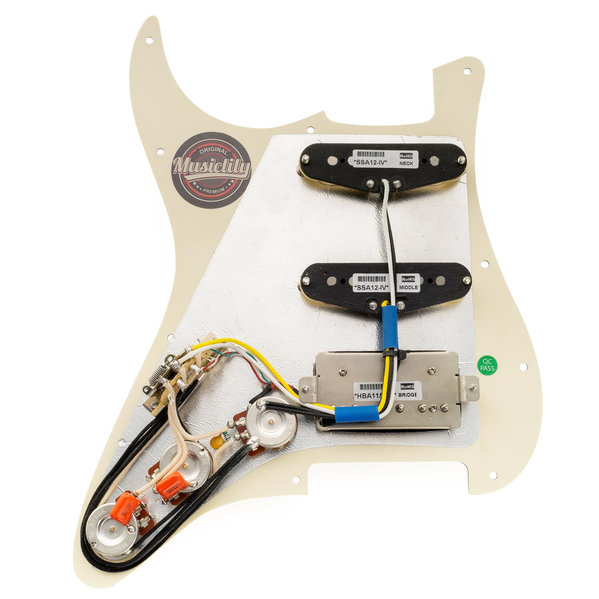 Amazon | Musiclily Pro SSHストラト配線済みピックガード Artec
