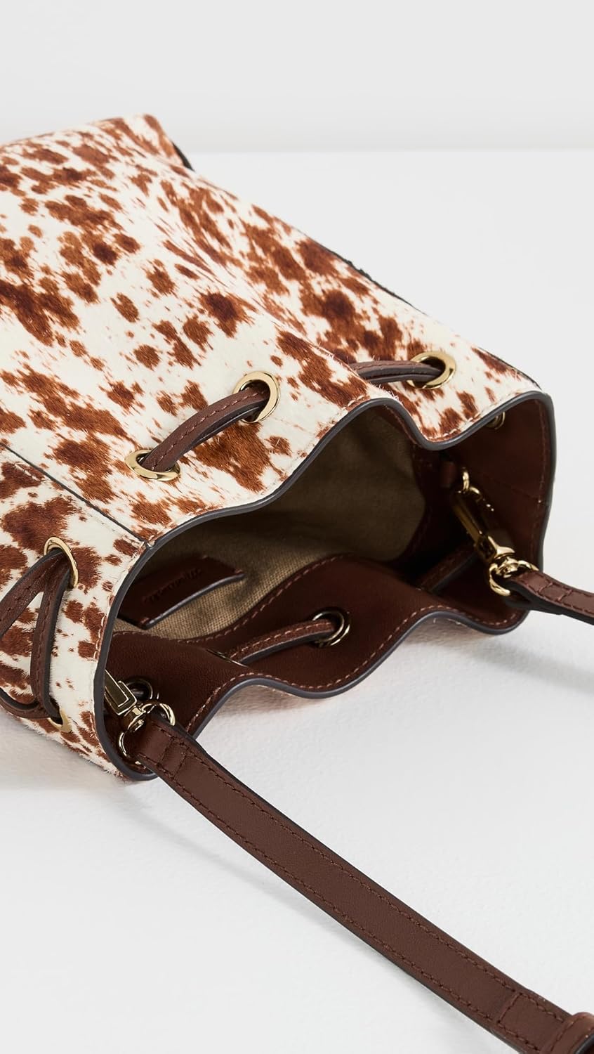 Madewell Women's The Drawstring Crossbody Bucket Bag In Cowhide Leather - Image 5