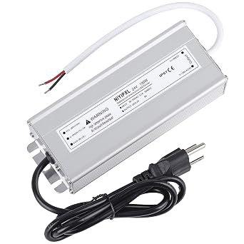 LED Driver 100 Watts 24V DC Low Voltage Transformer, Waterproof IP67 LED Power Supply, Adapter with 3-Prong Plug 3.3 Feet Cable for Any 24V DC led Lights, Computer Project, Outdoor Light