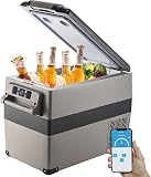 VEVOR Glacière Électrique Voiture, 45 L, Réfrigérateur Portable à Compression, 60 W, Mini Frigo, 69,3x34,5x45,6 cm, Glacière Électrique, Mini Congélateur Compresseur pour Maison/Voiture/Camping - 1