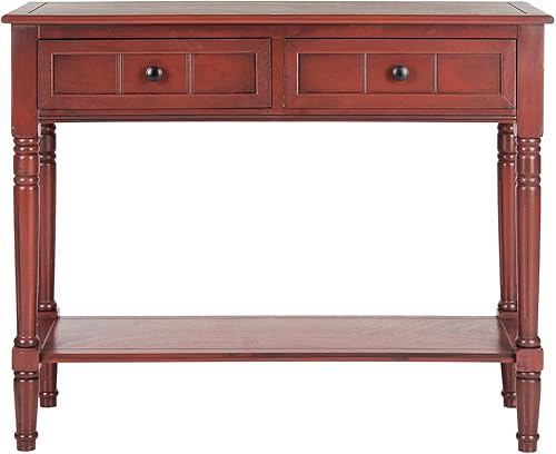 Miniatura 9 de Safavieh American Home Collection Mesa de consola Lexington, Madera Negro (Distressed Black),Rojo -,Gris Vintage,Cerezo oscuro,Crema Envejecido