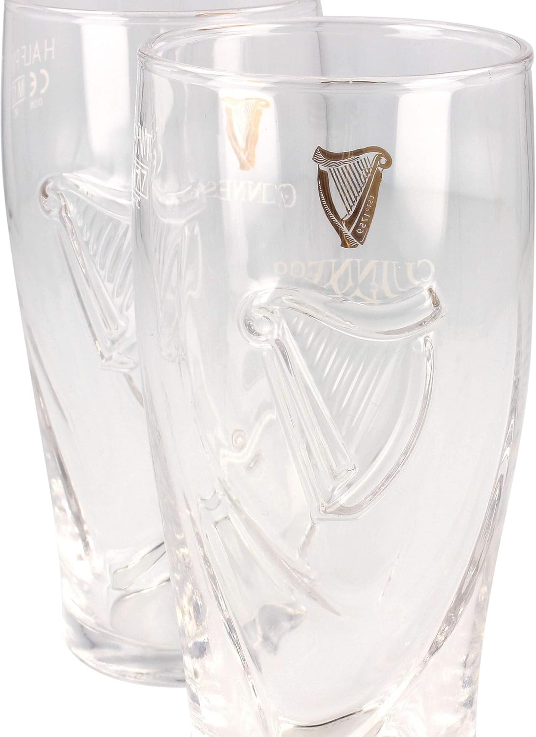 Guinness Half Pint Glasses – Set of 2 | 10oz Capacity | Official Livery Design | Not Full Pint Size