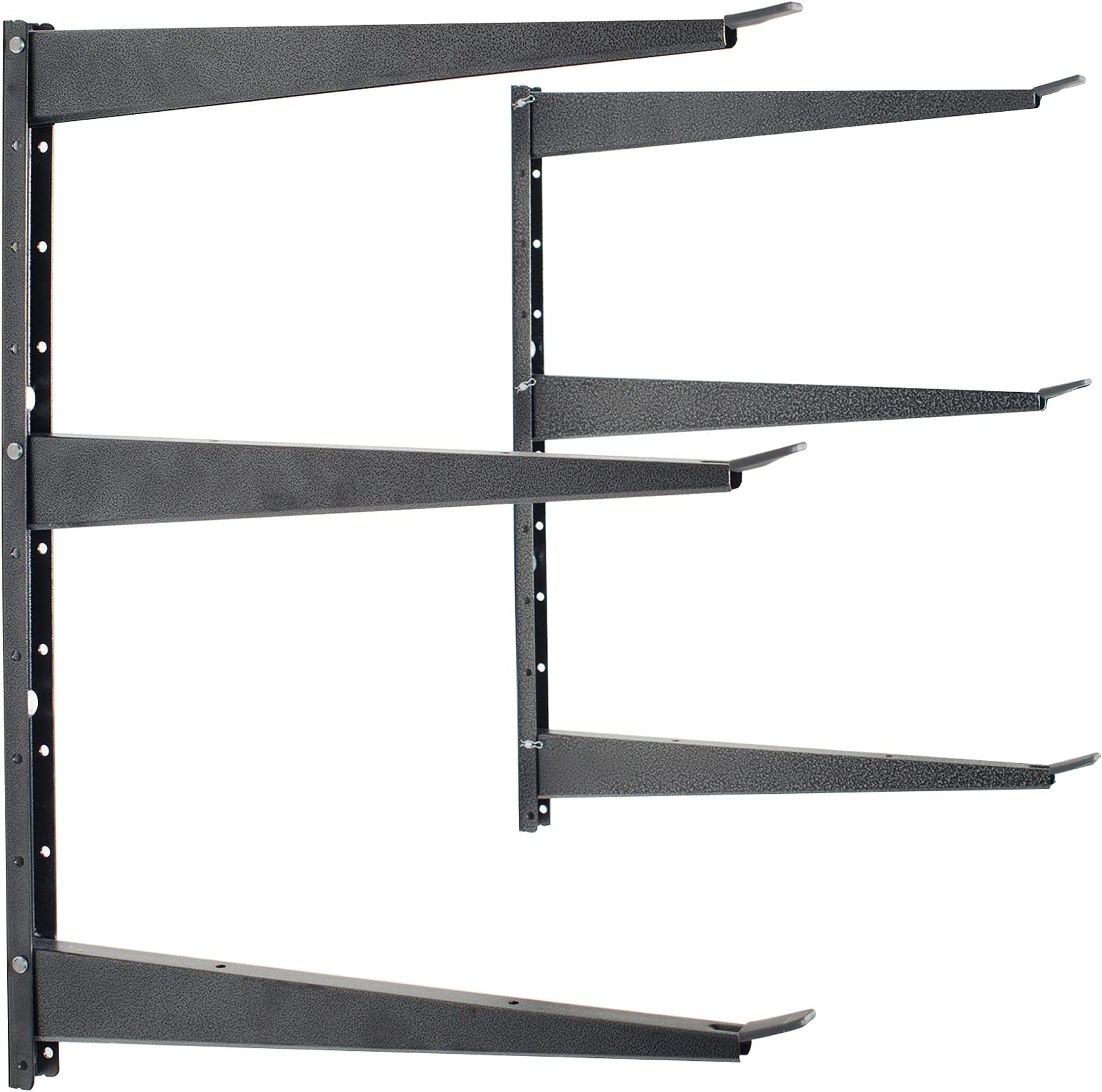 Heavy Duty Wood and Lumber Storage Rack, Holds Up to 480 lbs - Easy to Install Mounted Rack with Steel Construction for Indoor & Outdoor Storage Solution for Garage, Basement & Pantry by Delta Cycle