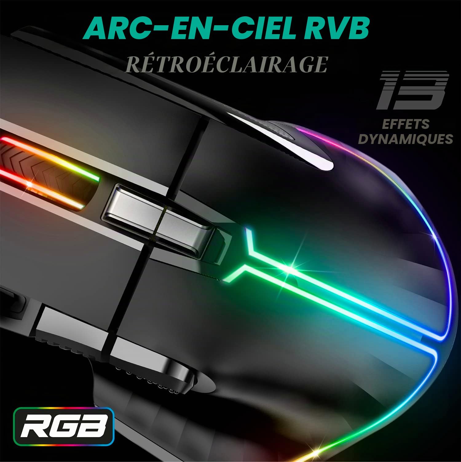 Spirit Of Gamer, Pack Clavier Souris Gamer Filaire RGB + Casque, Clavier Semi-Mecanique, Format Compact TKL 60%, Souris 12800 DPI avec 8 Boutons Programmables, Casque Gaming avec Micro Son Stéréo 2.0