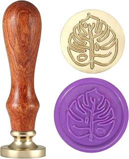 Monstera Leaf Wax Seal Stamp, Yoption Vintage Seal Wax Stamp for Embellishment of Cards Envelopes, Invitations, Wine Packages, Gift Wrapping (Monstera Leaf)