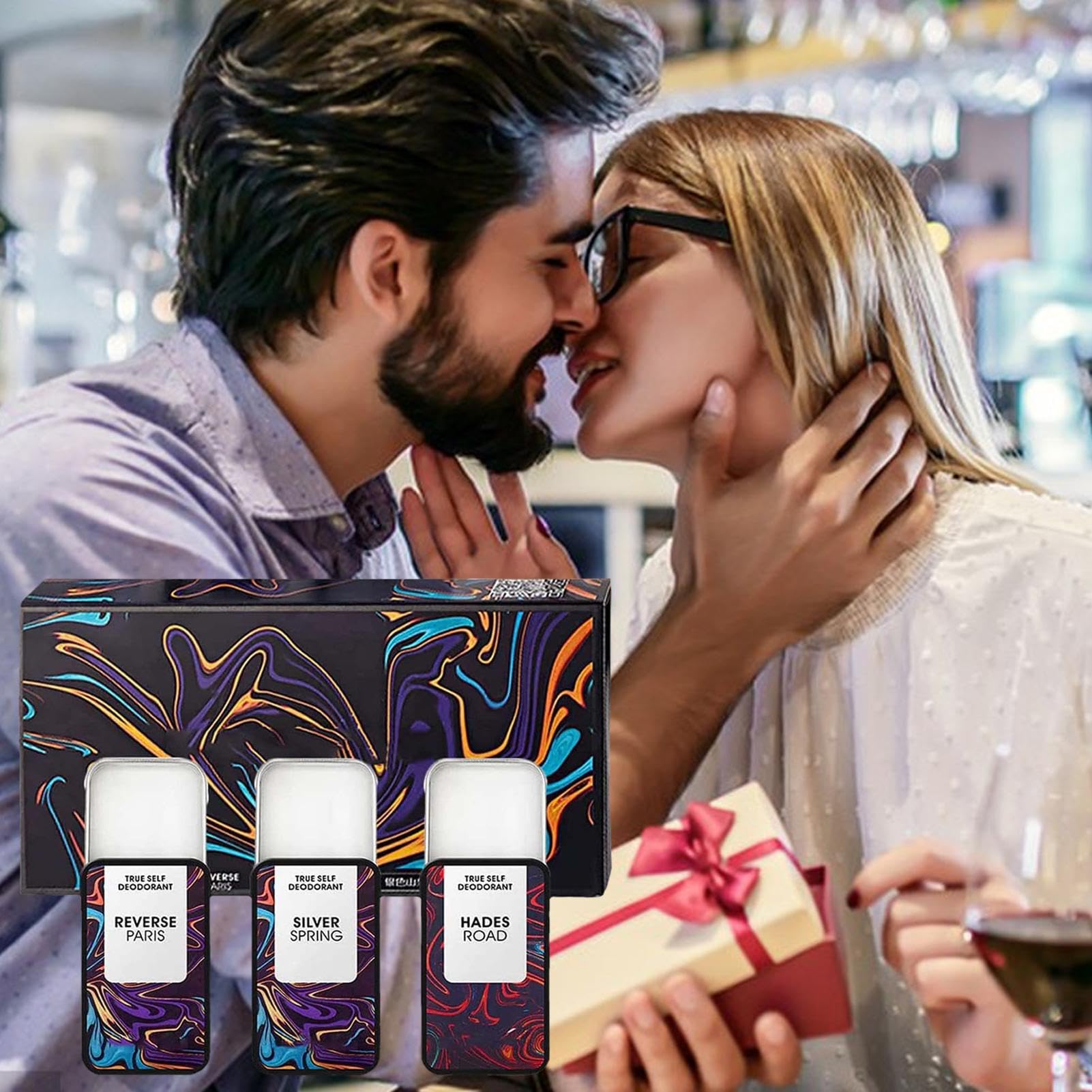 Hommelure Fherotherapy Profumo Set | 3PCS Set Di Solidi Fheromotherapy Per Hommelure Con Profumo Floreale Naturale | Il Profumo Tascabile Portatile Aumenta L'intimità Tra Uomini E Donne