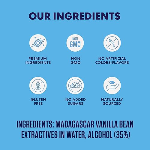 Miniatura 4 de Magnolia-Star Extracto de vainilla puro, 32 onzas, hecho de granos de vainilla Bourbon de Madagascar seleccionados a mano, vainilla para hornear sin