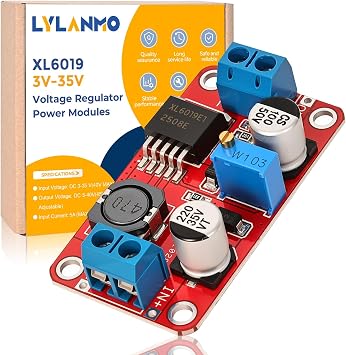 2PCS XL6019 3A DC-DC Step-Up Buck Converter Module Adjustable Voltage Regulator 3.0-35V Input to 5.0-40V Output Boost Module