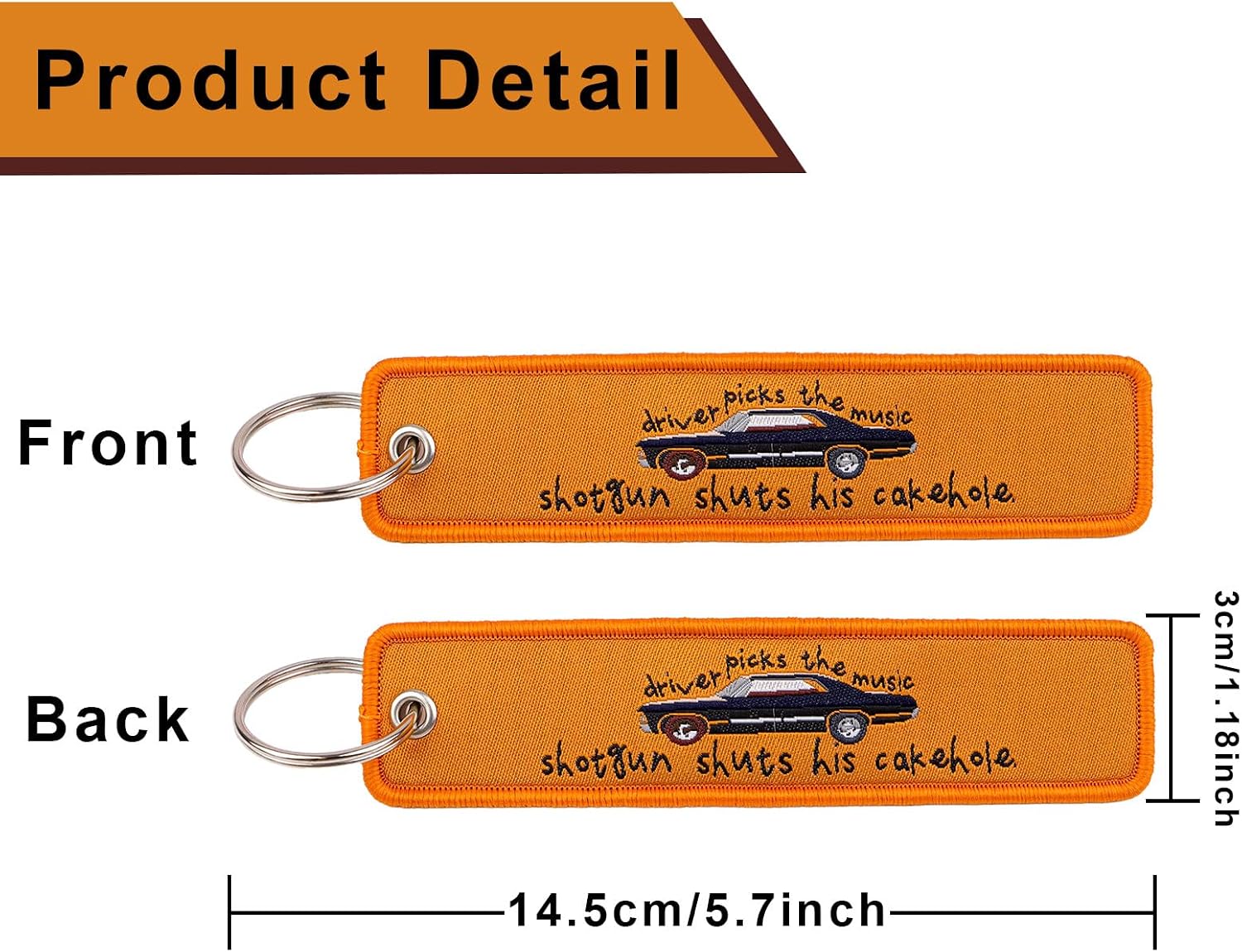 Woven Keychains (2-Packs) - Motorcycle Key Tag for Keys, Cars, Scooters, Aesthetic Key Chain for Women, Teacher, Men image 5